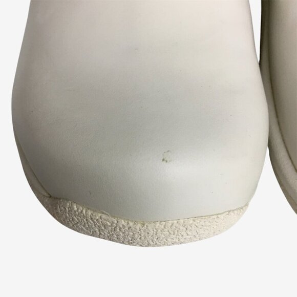 Dansko White Leather Closed Back Clogs Nurse Comfort Shoes European 38 US 7.5/8 - Picture 7 of 10